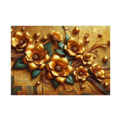 92408-200.jpg Vibrant orange Flowers Arranged in a Vase Poster