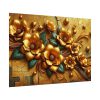 92408-202.jpg Vibrant orange Flowers Arranged in a Vase Poster