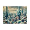 92408-215.jpg Vintage Art Painting of Colder Cactus Desert Landscape Poster