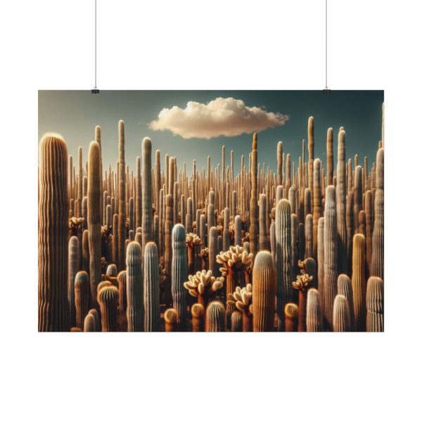 92408-231.jpg Forest of Tall Cactus Plants Poster