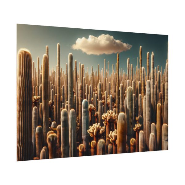 92408-232.jpg Forest of Tall Cactus Plants Poster