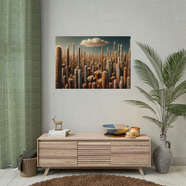 92408-233.jpg Forest of Tall Cactus Plants Poster
