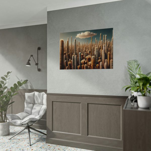92408-234.jpg Forest of Tall Cactus Plants Poster