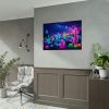 92408-244.jpg Multicolor Bioluminescent Neon Cacti in Desert Poster