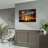 Saguaro Cacti Silhouetted Against Sky Poster