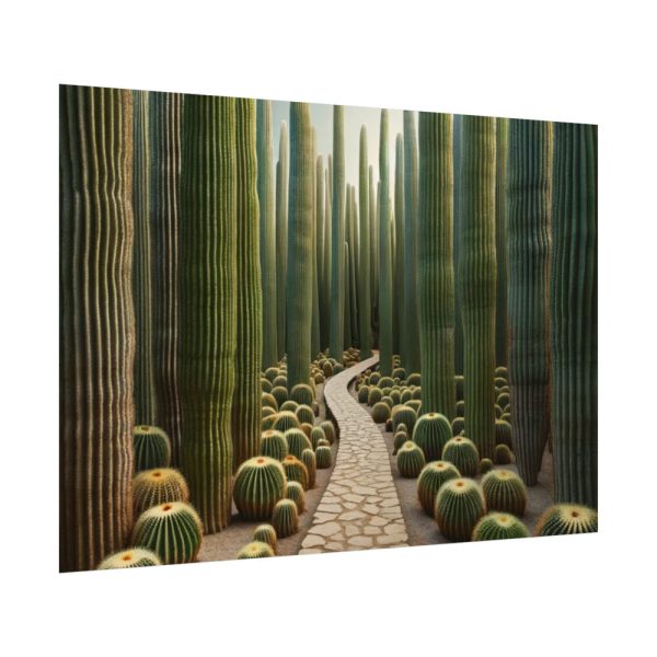 92408-252.jpg Walkway Meandering Through a Forest of Organ Pipe Cactus Poster