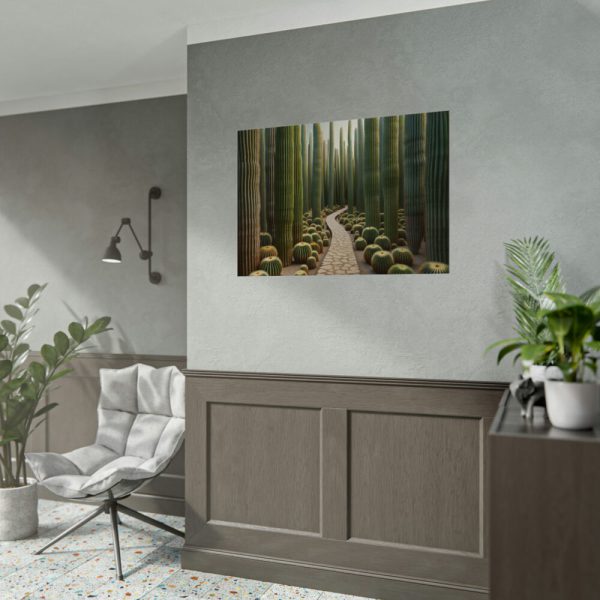 92408-254.jpg Walkway Meandering Through a Forest of Organ Pipe Cactus Poster