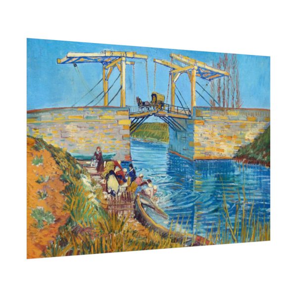 92408-297.jpg Vincent van Gogh's The Langlois Bridge at Arles with Women Washing Poster