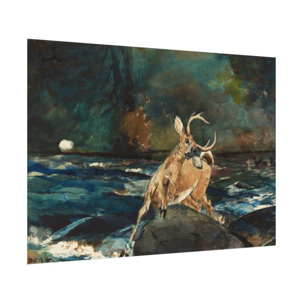 92408-327.jpg A Good Shot, Adirondacks by Winslow Homer Poster