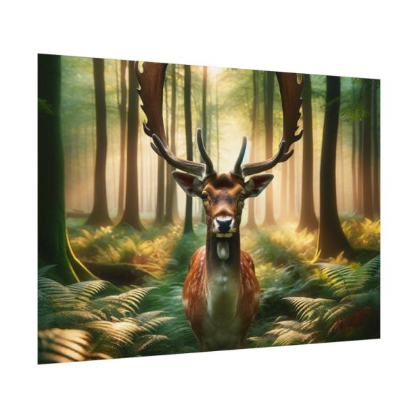 92408-367.jpg Deer in Forest Poster