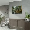 92408-384.jpg Deer By a River In a Forest Poster
