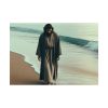 92408-395.jpg Person Walking at the Edge of the Surf on a Beach Poster