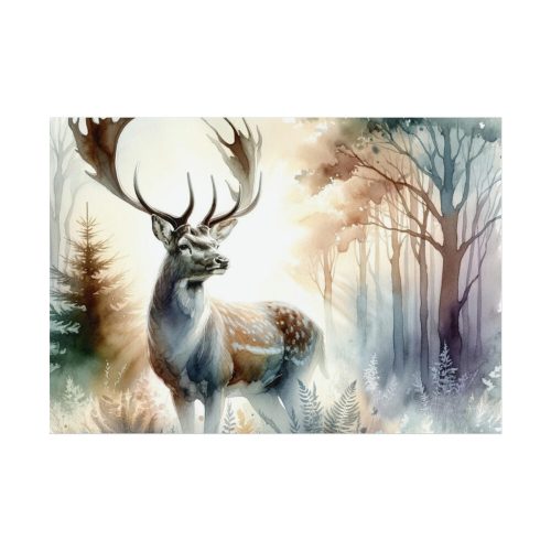 Watercolor Image of a Stag Poster