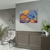 92408-49.jpg Orange Slices and Orange and Purple Dots Poster