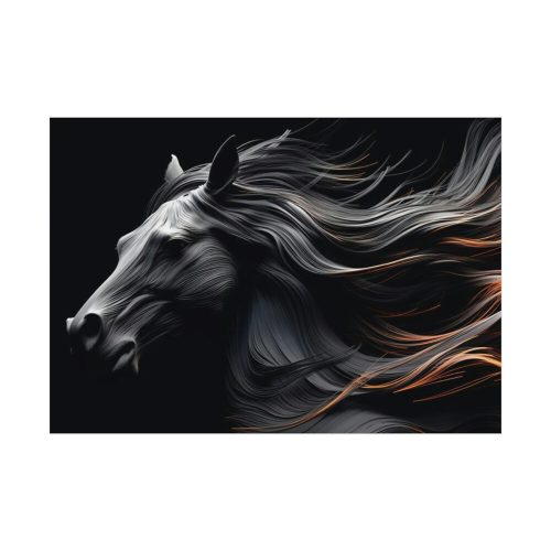 Black Spanish Horse Poster