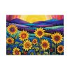 Whimsical Sunflower Field Art Poster