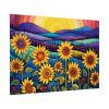 Whimsical Sunflower Field Art Poster