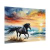92408-97.jpg Horse Galloping On Beach Poster
