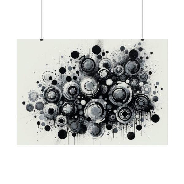 Boho Black and White Poster