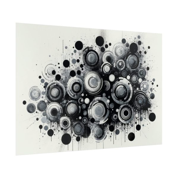 Boho Black and White Poster