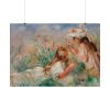 92409-131.jpg Girls in the Grass Arranging a Bouquet by Pierre-Auguste Renoir Poster