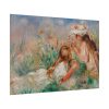 92409-132.jpg Girls in the Grass Arranging a Bouquet by Pierre-Auguste Renoir Poster