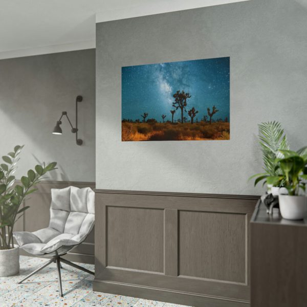 92409-169.jpg Starry Sky Night With Cactus Poster
