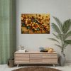 92409-203.jpg Vibrant orange Flowers Arranged in a Vase Poster