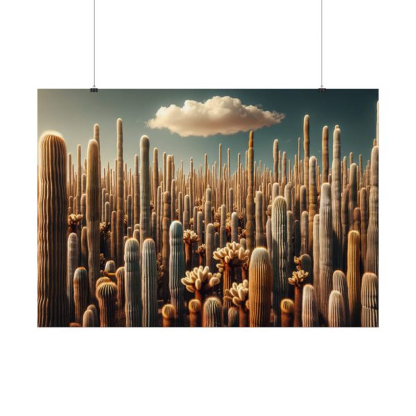 92409-231.jpg Forest of Tall Cactus Plants Poster