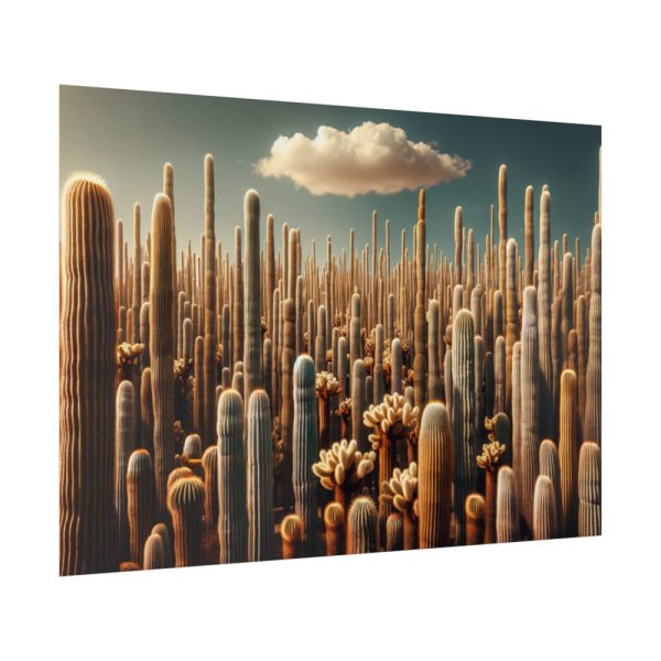 92409-232.jpg Forest of Tall Cactus Plants Poster