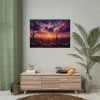 92409-238.jpg Cacti and Red Sky in Desert Poster