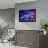 92409-244.jpg Multicolor Bioluminescent Neon Cacti in Desert Poster