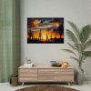 Saguaro Cacti Silhouetted Against Sky Poster