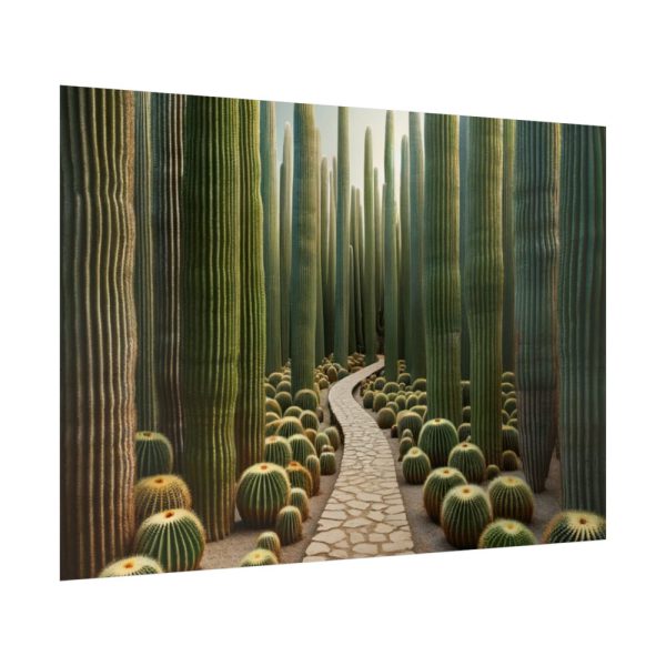 92409-252.jpg Walkway Meandering Through a Forest of Organ Pipe Cactus Poster