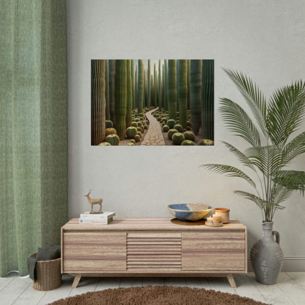 92409-253.jpg Walkway Meandering Through a Forest of Organ Pipe Cactus Poster