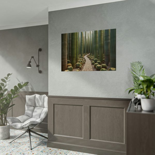 92409-254.jpg Walkway Meandering Through a Forest of Organ Pipe Cactus Poster
