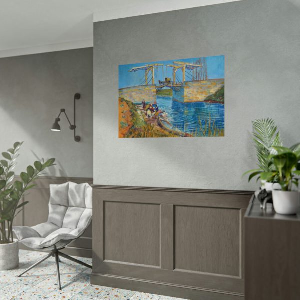 92409-299.jpg Vincent van Gogh's The Langlois Bridge at Arles with Women Washing Poster
