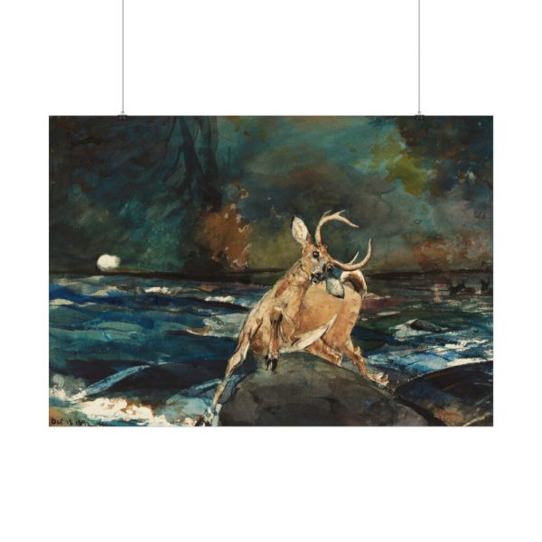 92409-321.jpg A Good Shot, Adirondacks by Winslow Homer Poster