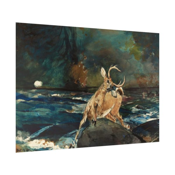 92409-322.jpg A Good Shot, Adirondacks by Winslow Homer Poster