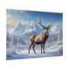 92409-337.jpg Deer Stands in the Snow Poster