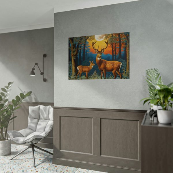 92409-344.jpg Deer and Deer in the Forest Poster