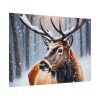92409-347.jpg Deer Christmas Winter Forest Poster