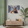 92409-348.jpg Deer Christmas Winter Forest Poster