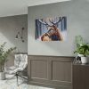 92409-349.jpg Deer Christmas Winter Forest Poster
