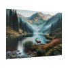92409-352.jpg Deer by a Mountain Lake Poster