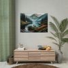 92409-353.jpg Deer by a Mountain Lake Poster