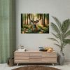 92409-363.jpg Deer in Forest Poster