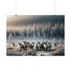 92409-366.jpg Reindeer in a Snowy Landscape Poster