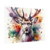 92409-382.jpg Deer With Vivid Burst of Colors Poster