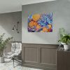 92409-49.jpg Orange Slices and Orange and Purple Dots Poster